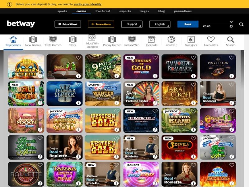Betway casino review casino overview and features